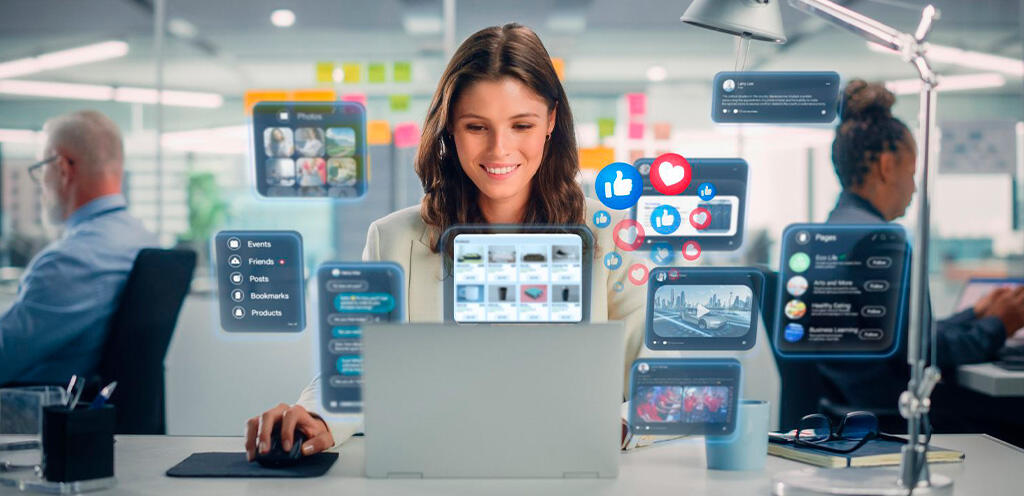 Usuario del Sistema de Mercadeo Usuario accediendo a herramientas de mercadeo digital
