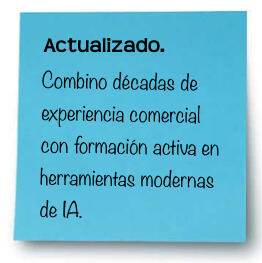 PostIt Azul Experiencia + Formación Activa de Arturo
